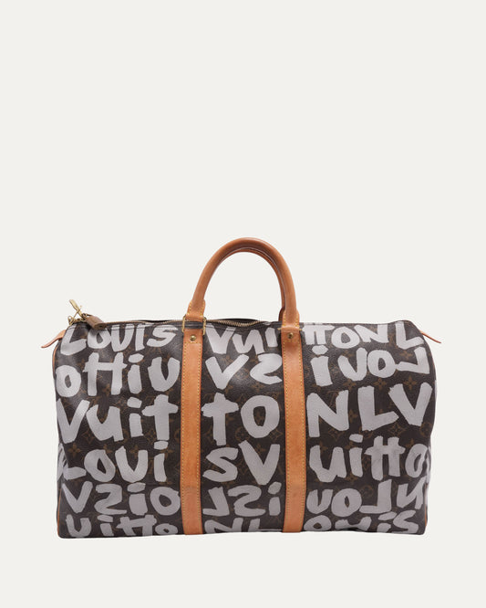 Stephen Sprouse Monogram Graffiti Keepall 50