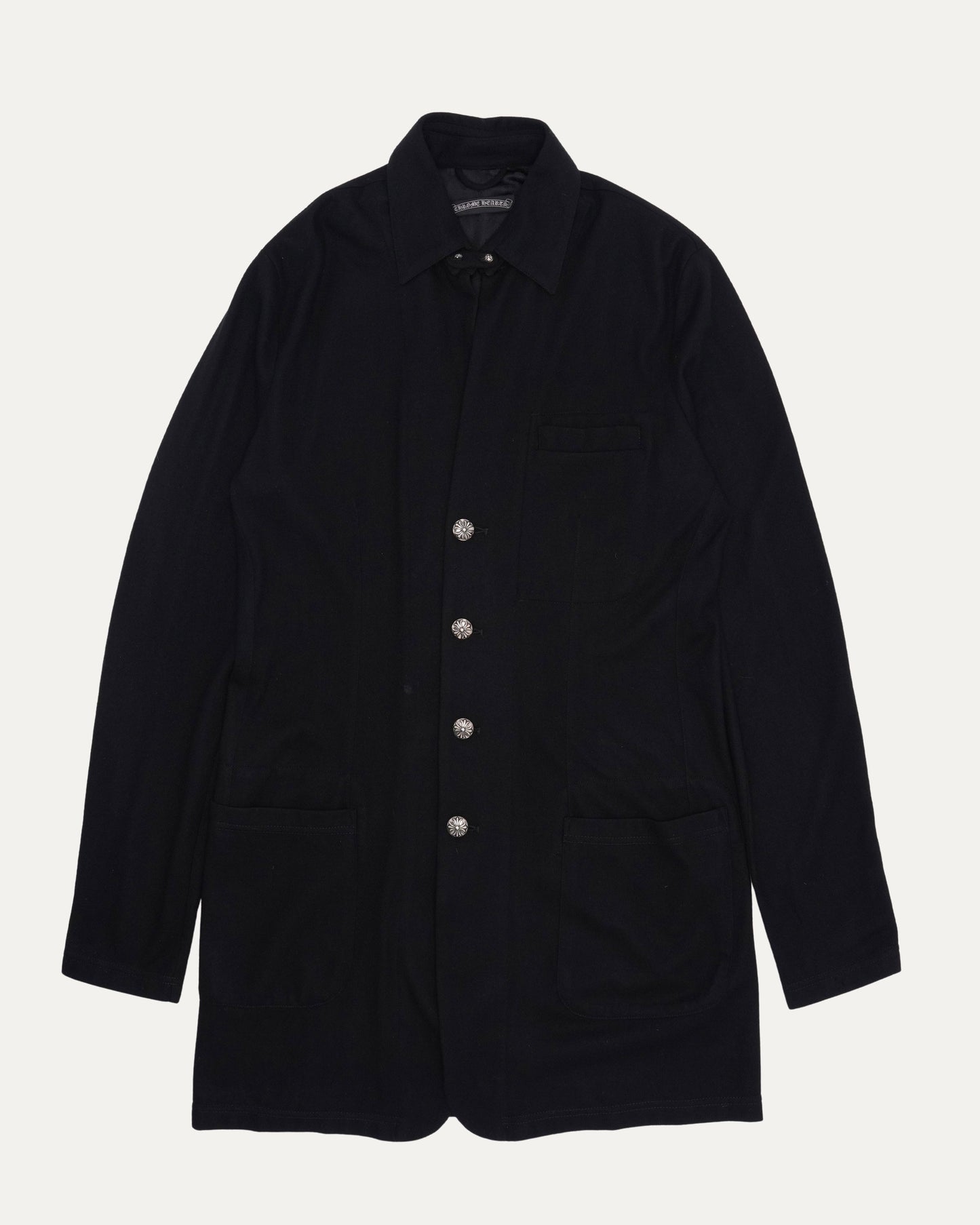 Cashmere Jacket with Removable Collar