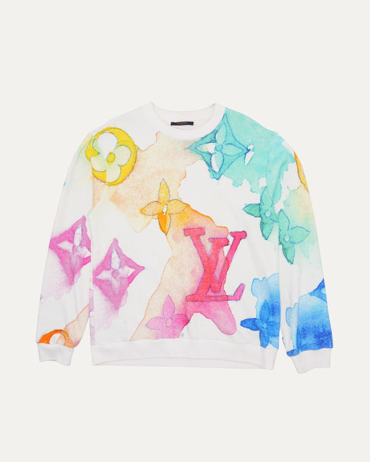 Watercolor Monogram Sweater