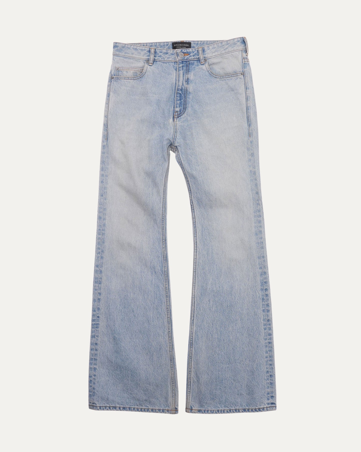 Light Wash Flared Jeans