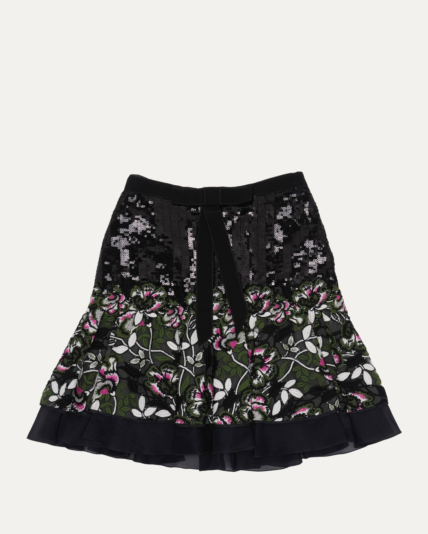 Sequin Floral Skirt