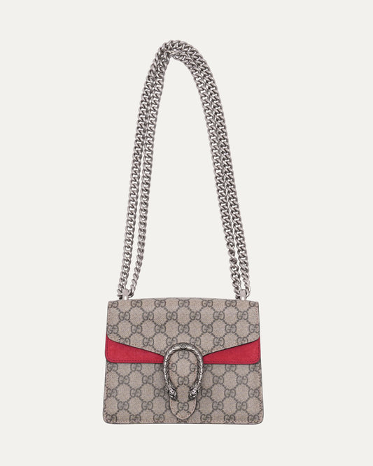 Mini GG Canvas Dionysus Tiger Head Chain Shoulder Bag
