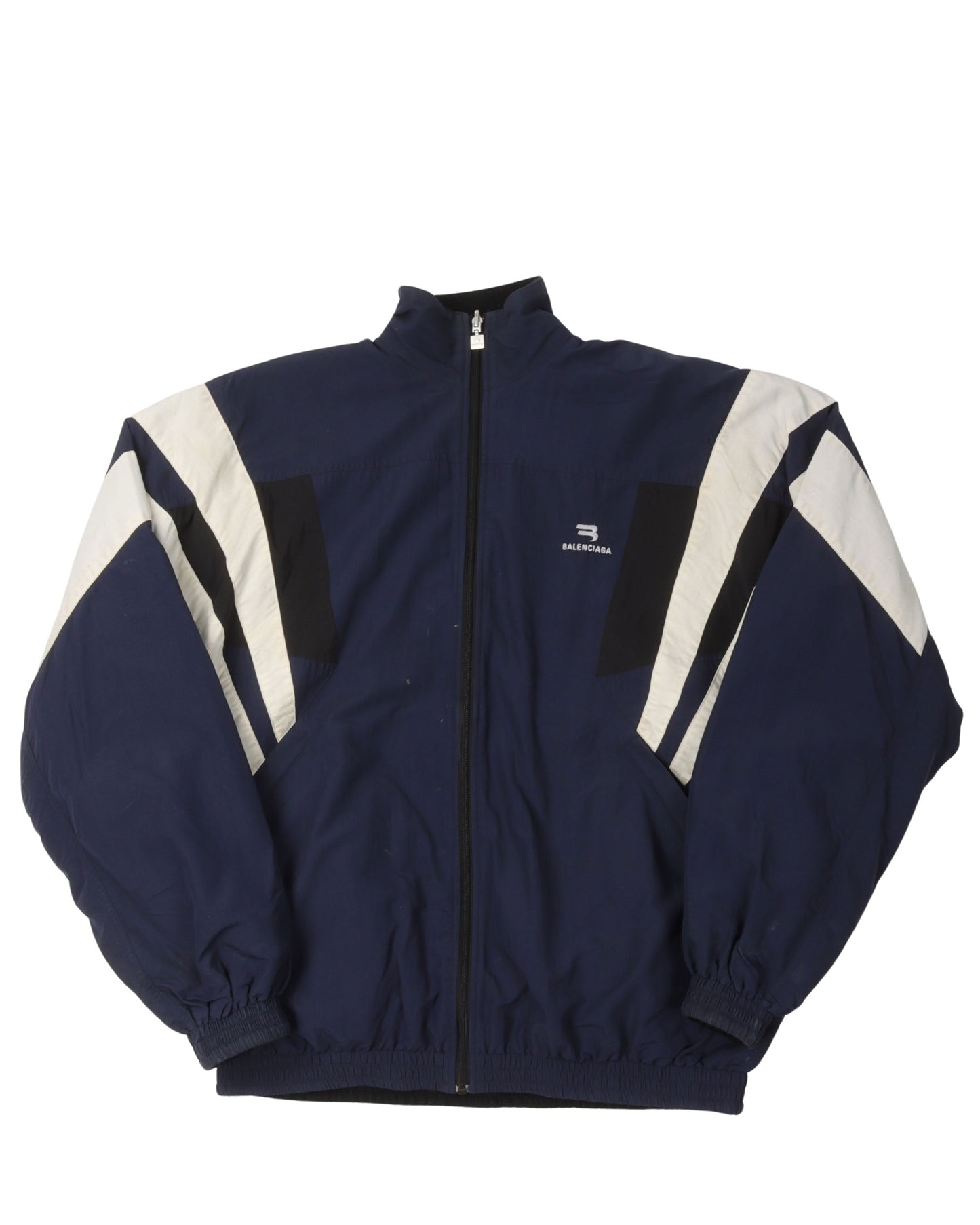 Oversized Reversible Nylon & Fleece Track Jacket