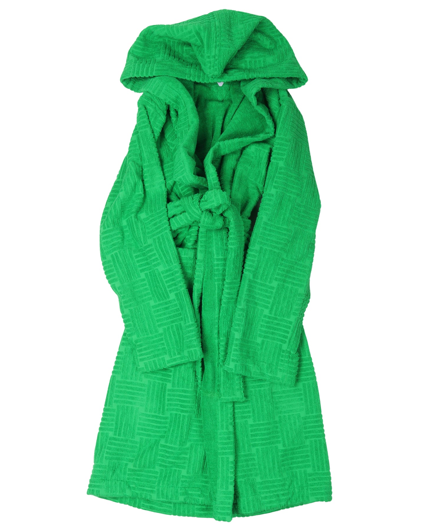 Intreccio Pattern Cotton Bathrobe