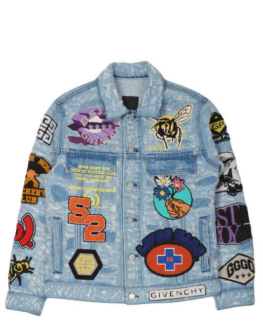 Bstroy Destroyed Patch Denim Jacket