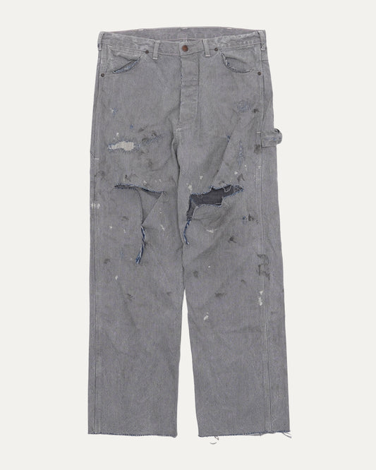 Herringbone Hickory Stripe Carpenter Pants