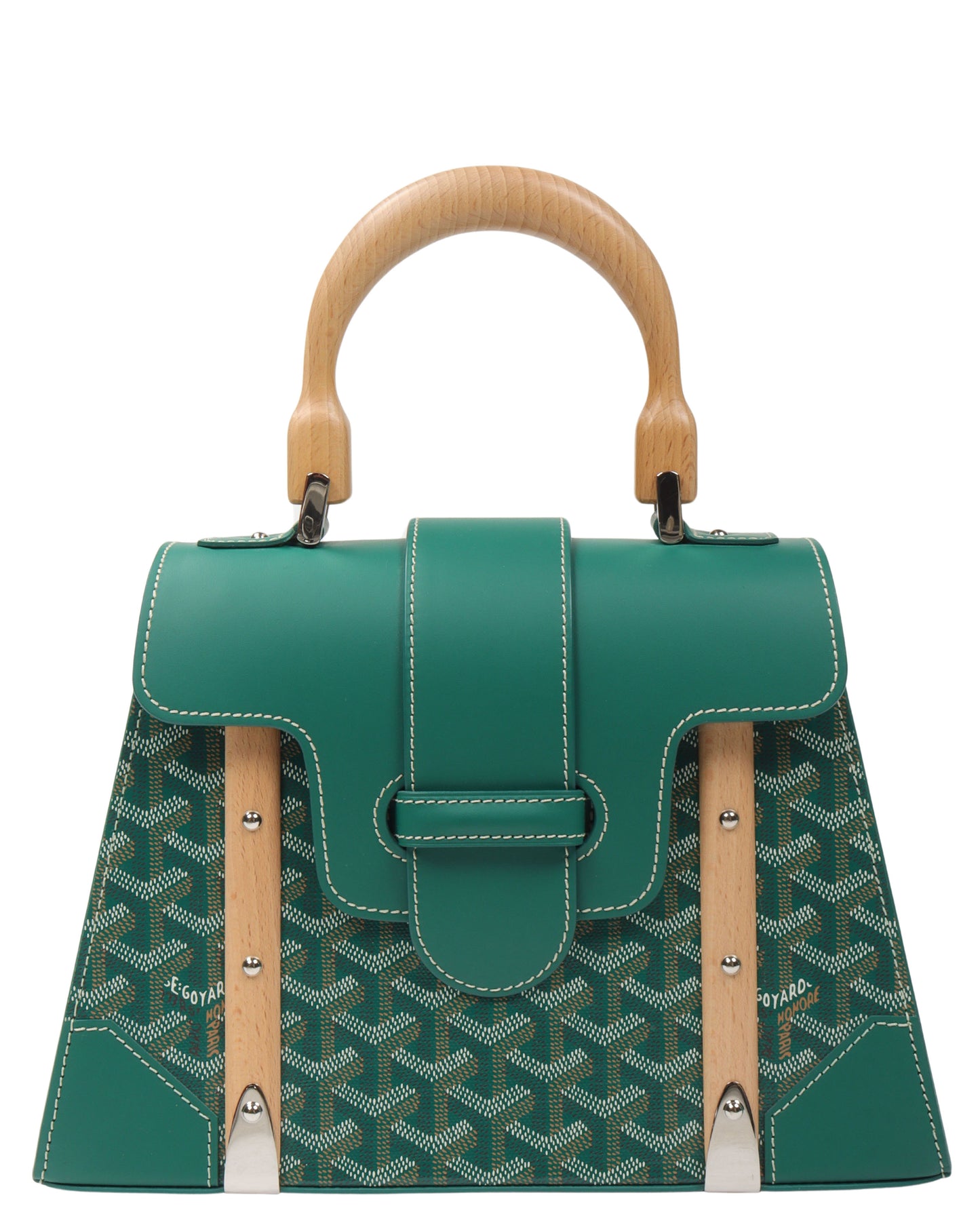 Saigon MM Wood Handle Bag w/ Shoulder Strap