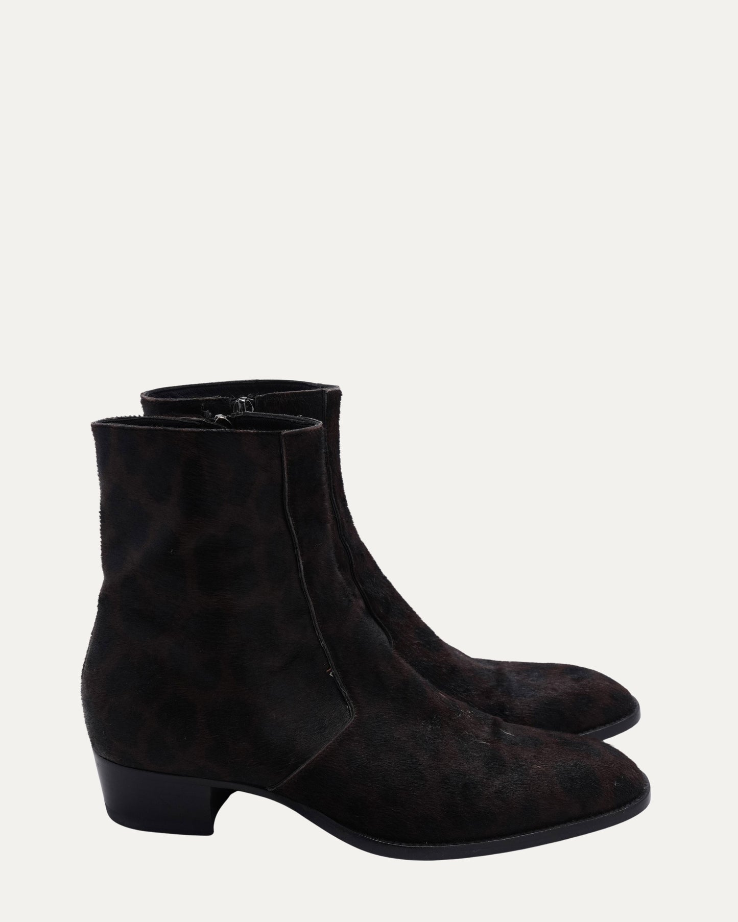 Leopard Print Pony Hair Wyatt Boots