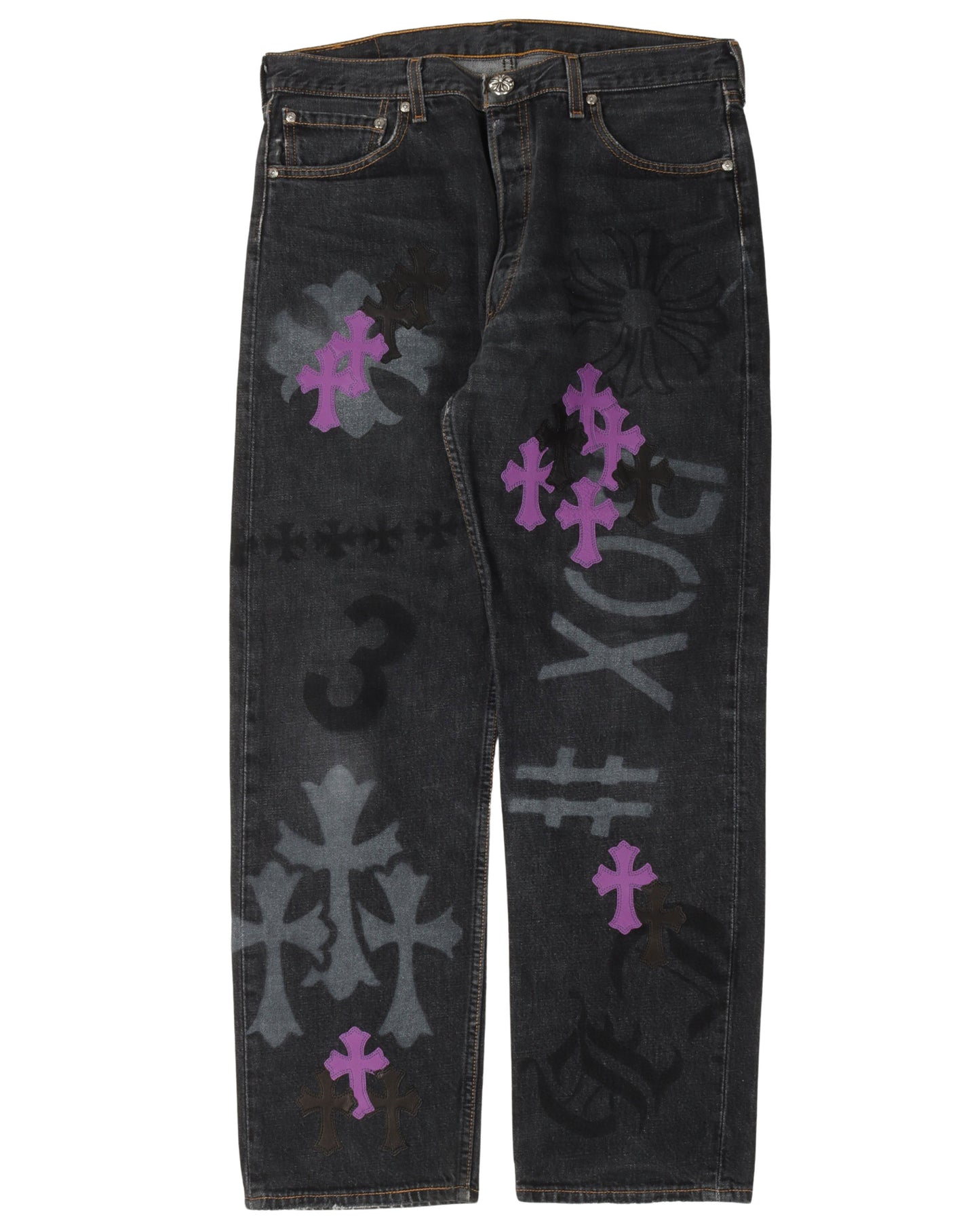 Online Exclusive Levi's Cross Patch Stencil Jeans