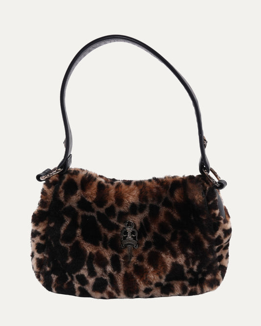 Faux Fur Dagger Embellished Chicken Nugget Bag