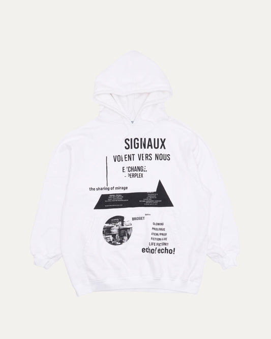Raf Simons Signaux Oversized Hoodie