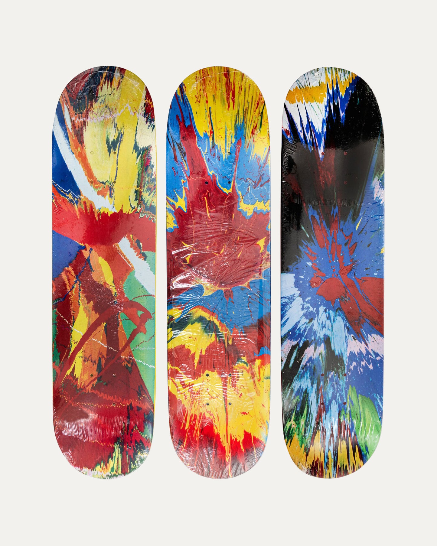 AW09 Damien Hirst Spin Paintings Skateboard Deck Set