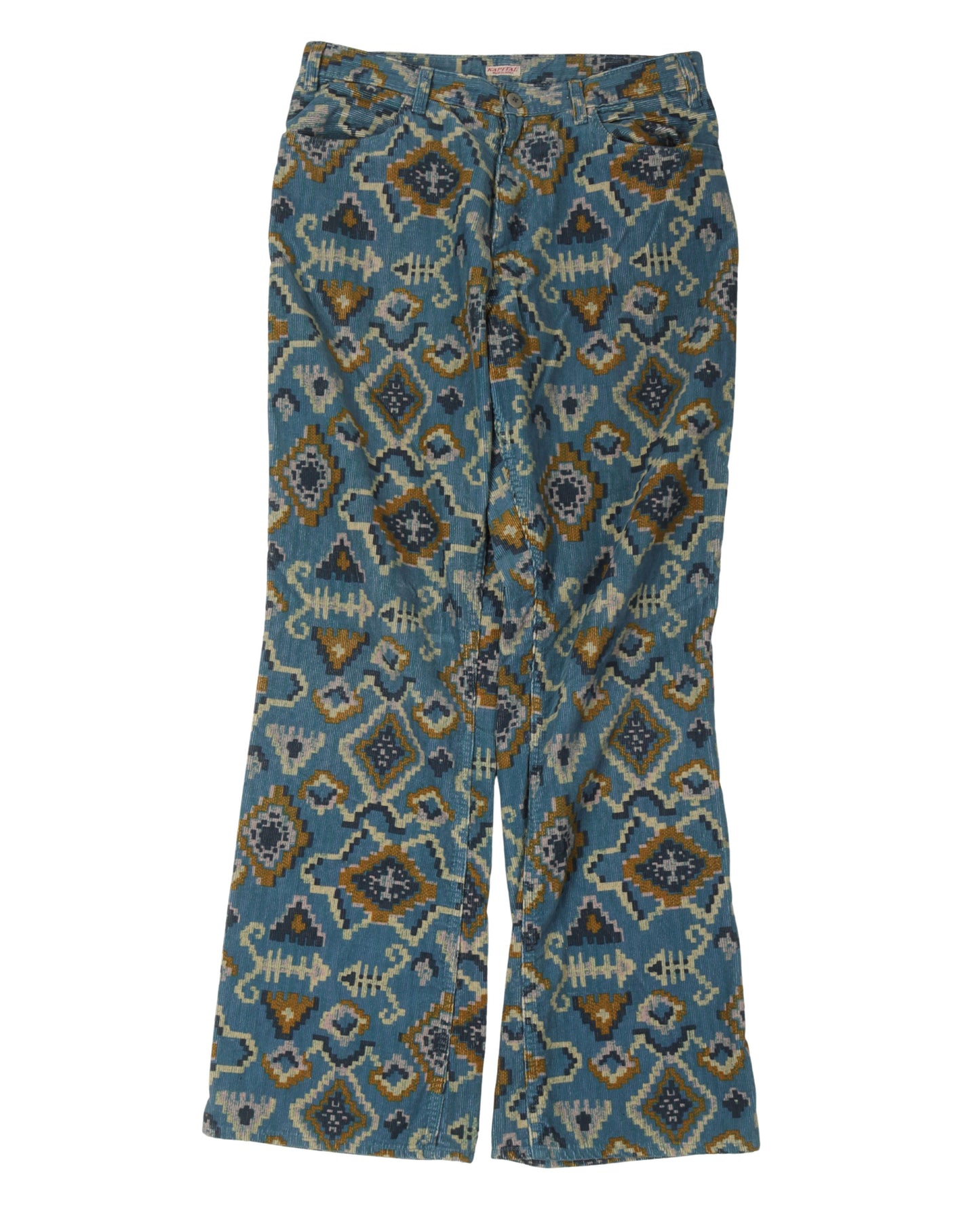 Ikat Corduroy Pants