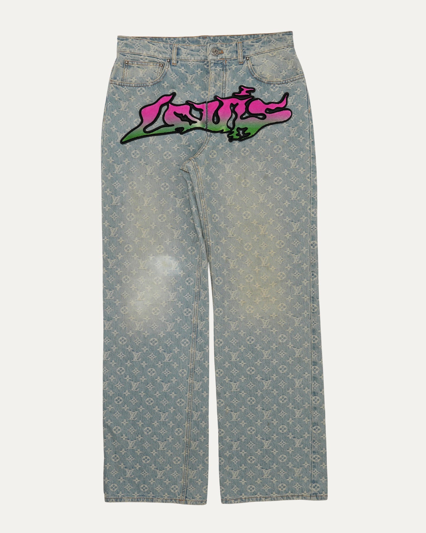 Monogram Graffiti Jeans
