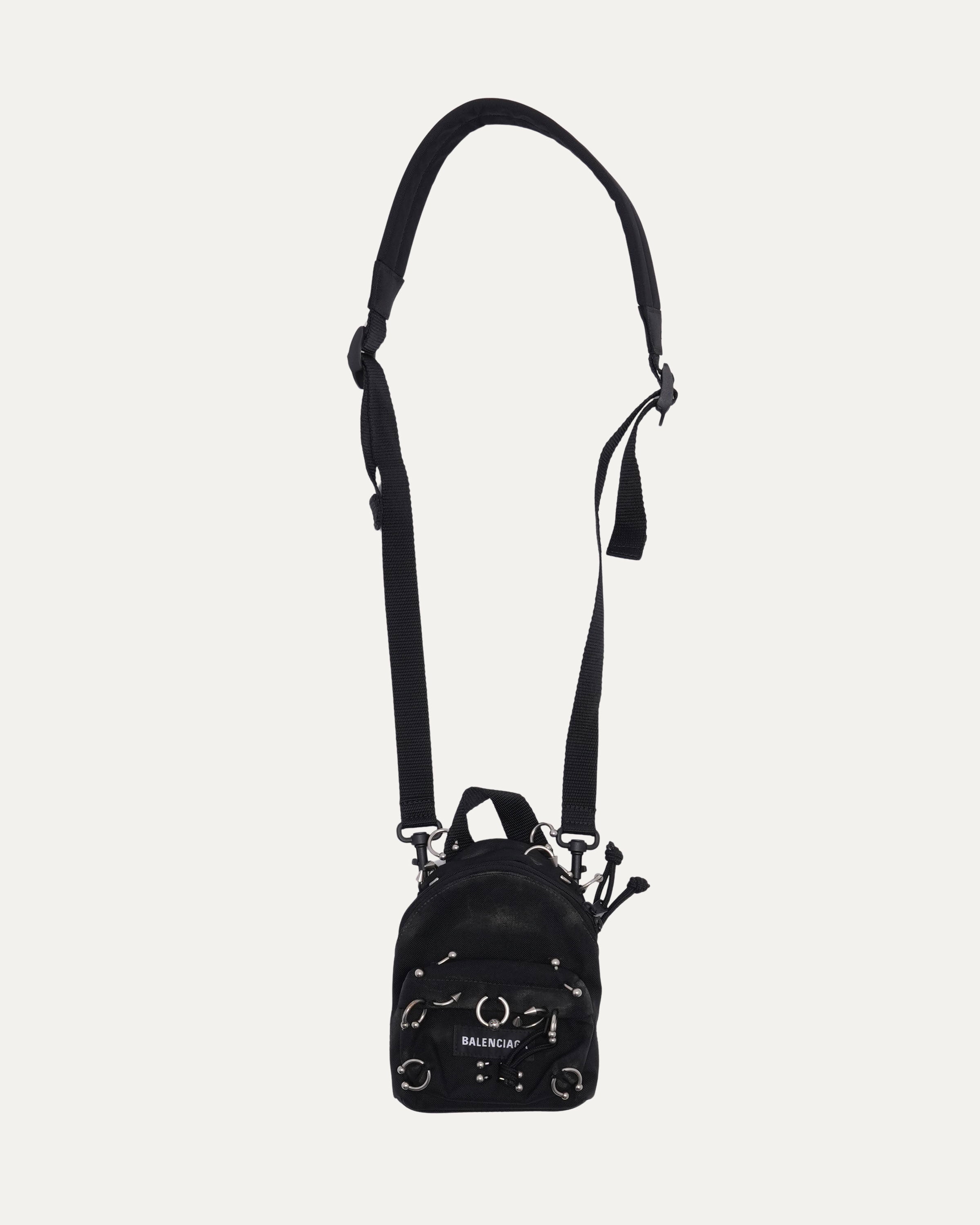 balenciaga mini backpack crossbody bag Balenciaga Piercing Backpack Pouch – Justin Reed