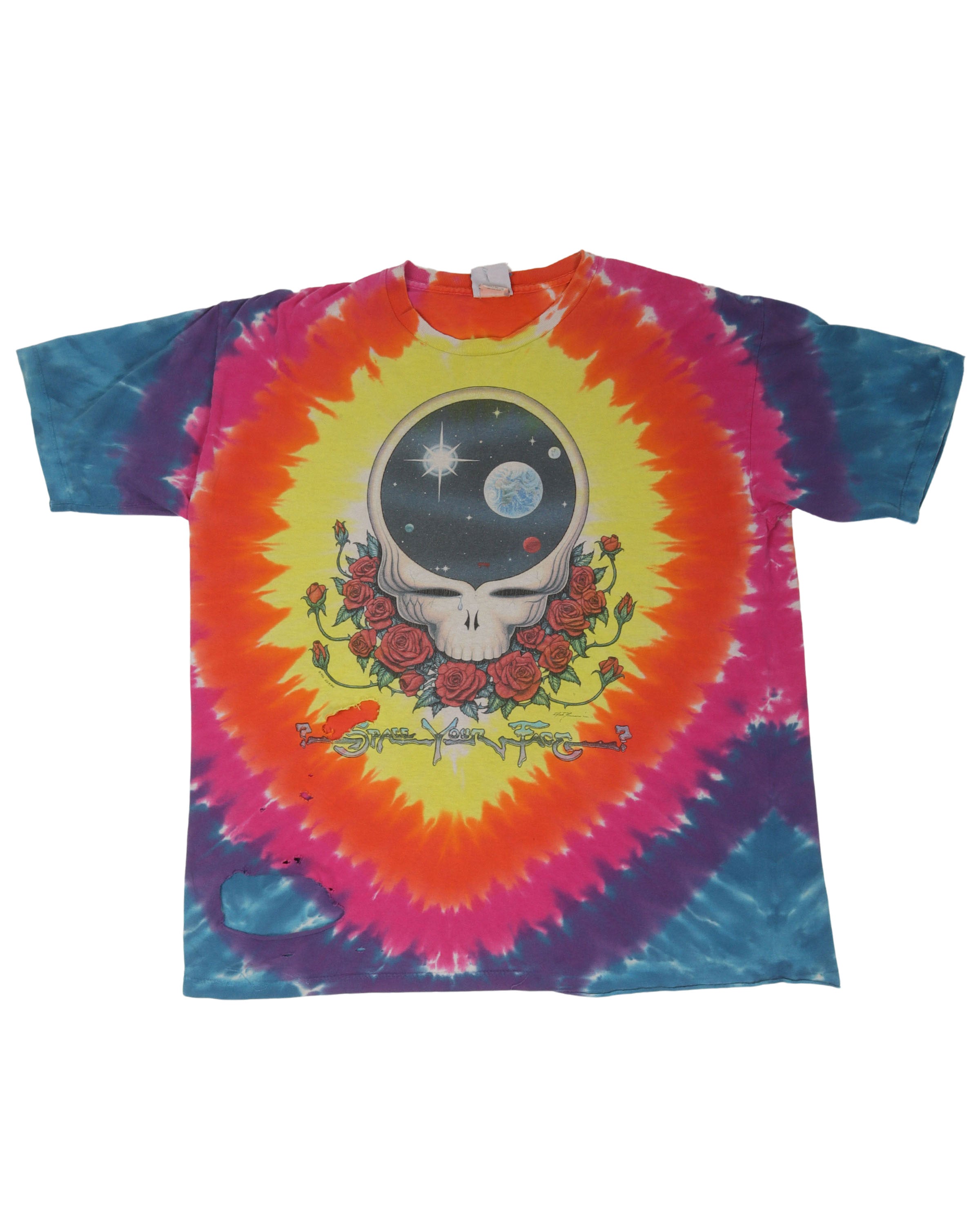 Vintage Space Your Face Poly-Cotton Tie-Dye T-Shirt