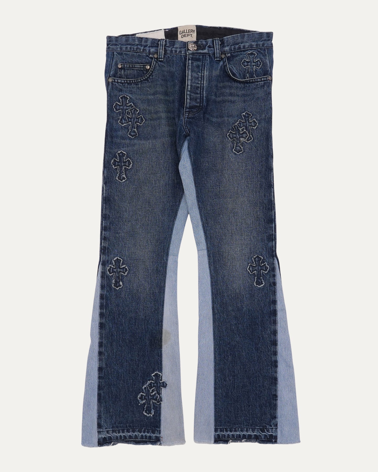 Gallery Dept. Denim Cross Patch Flared Jeans
