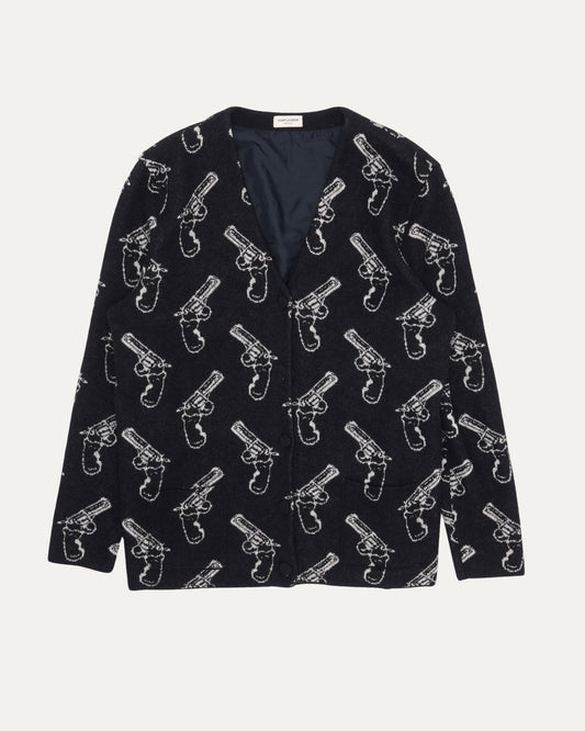 Mohair Blend Gun Cardigan