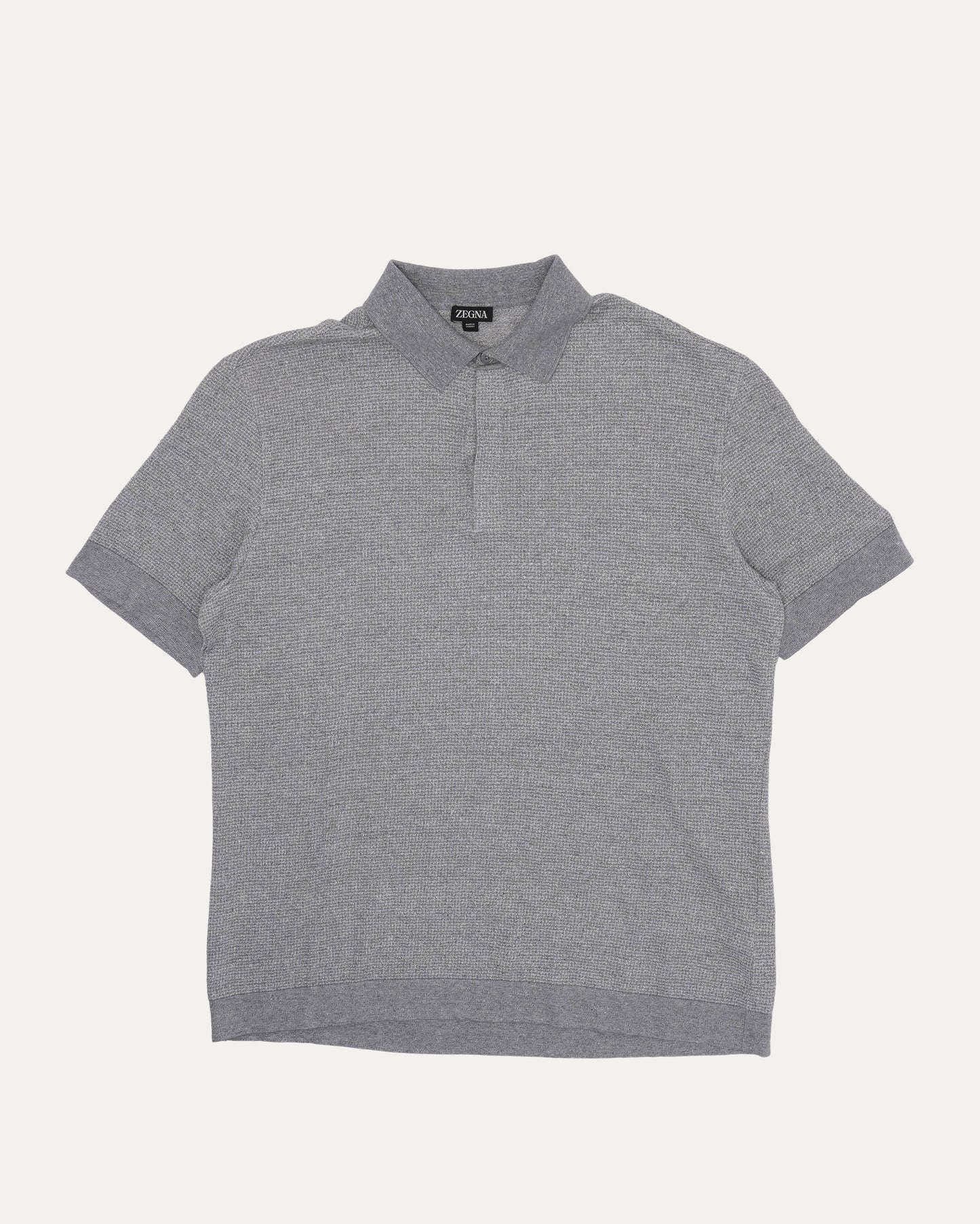 Linen-Silk Blend Polo