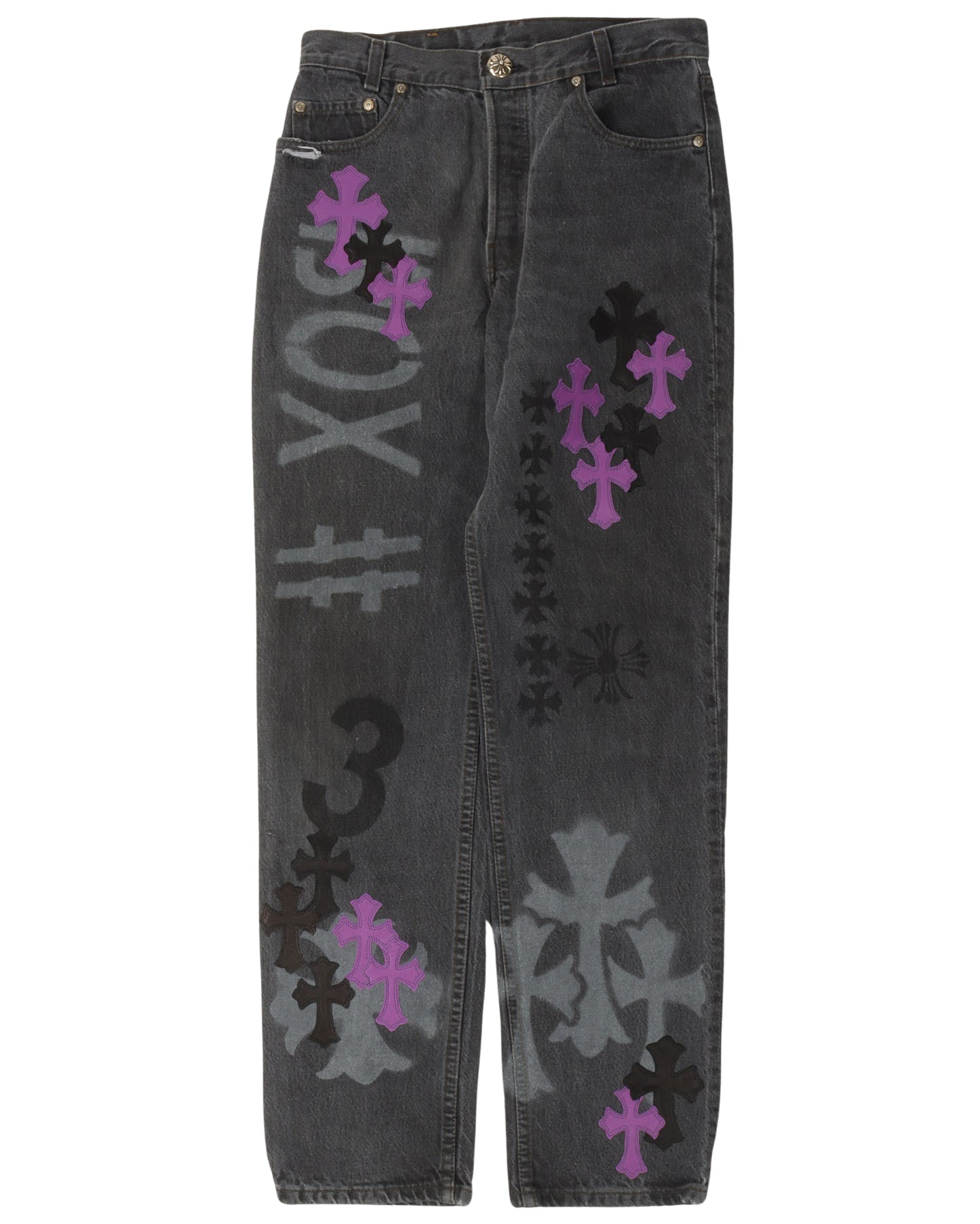 Online Exclusive Levi's Cross Patch Stencil Jeans