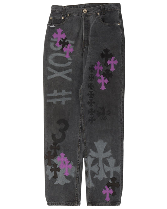 Online Exclusive Levi's Cross Patch Stencil Jeans