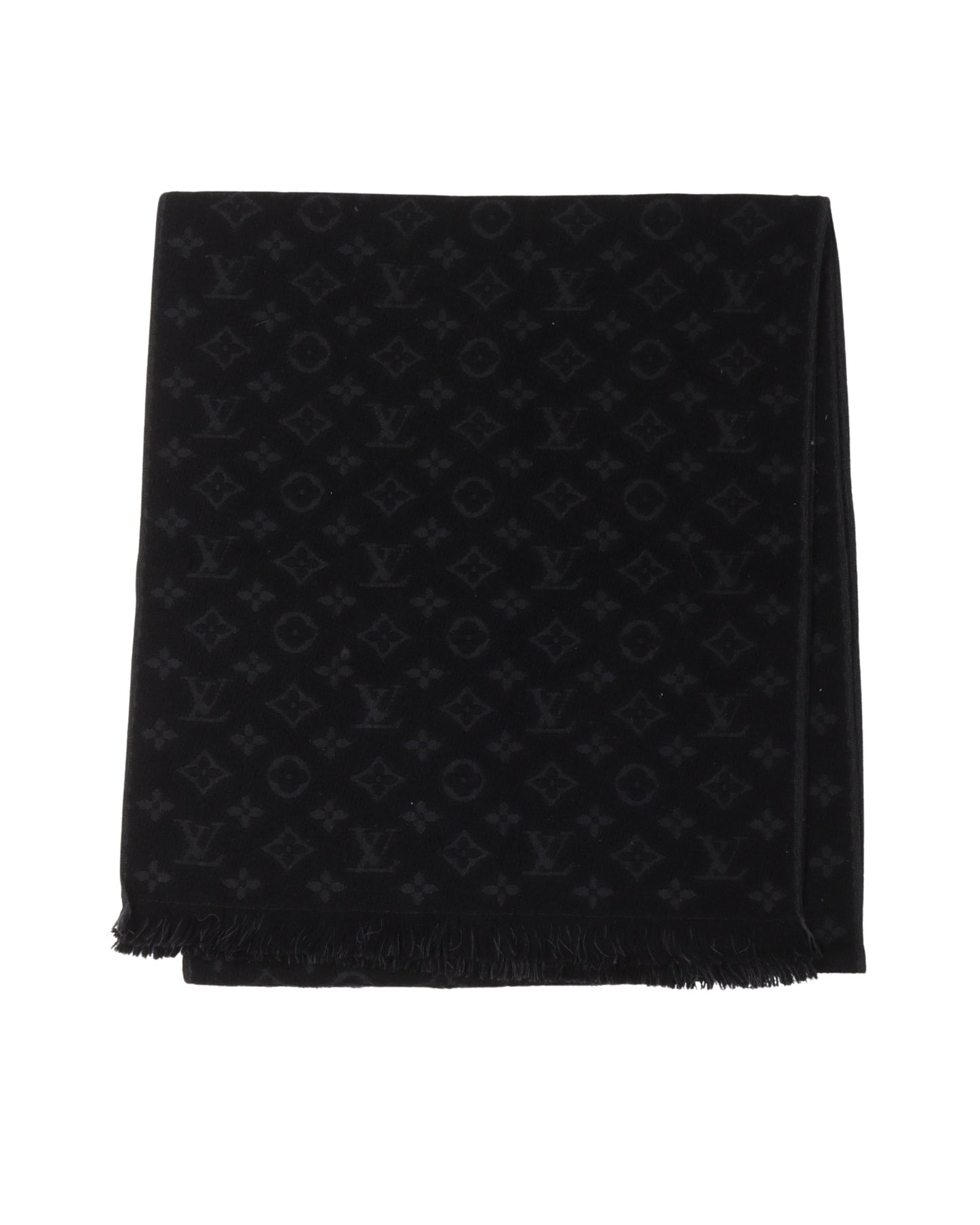 Tonal Monogram Scarf