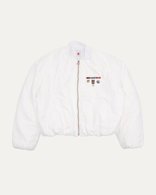 6'S Leather Bomber Jacket