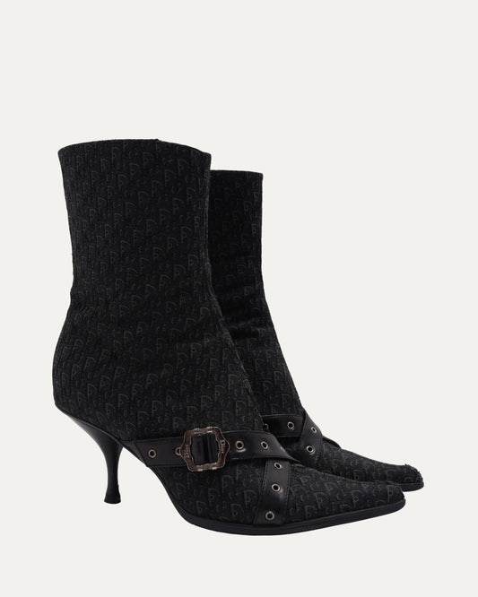 Monogram Buckle Boots