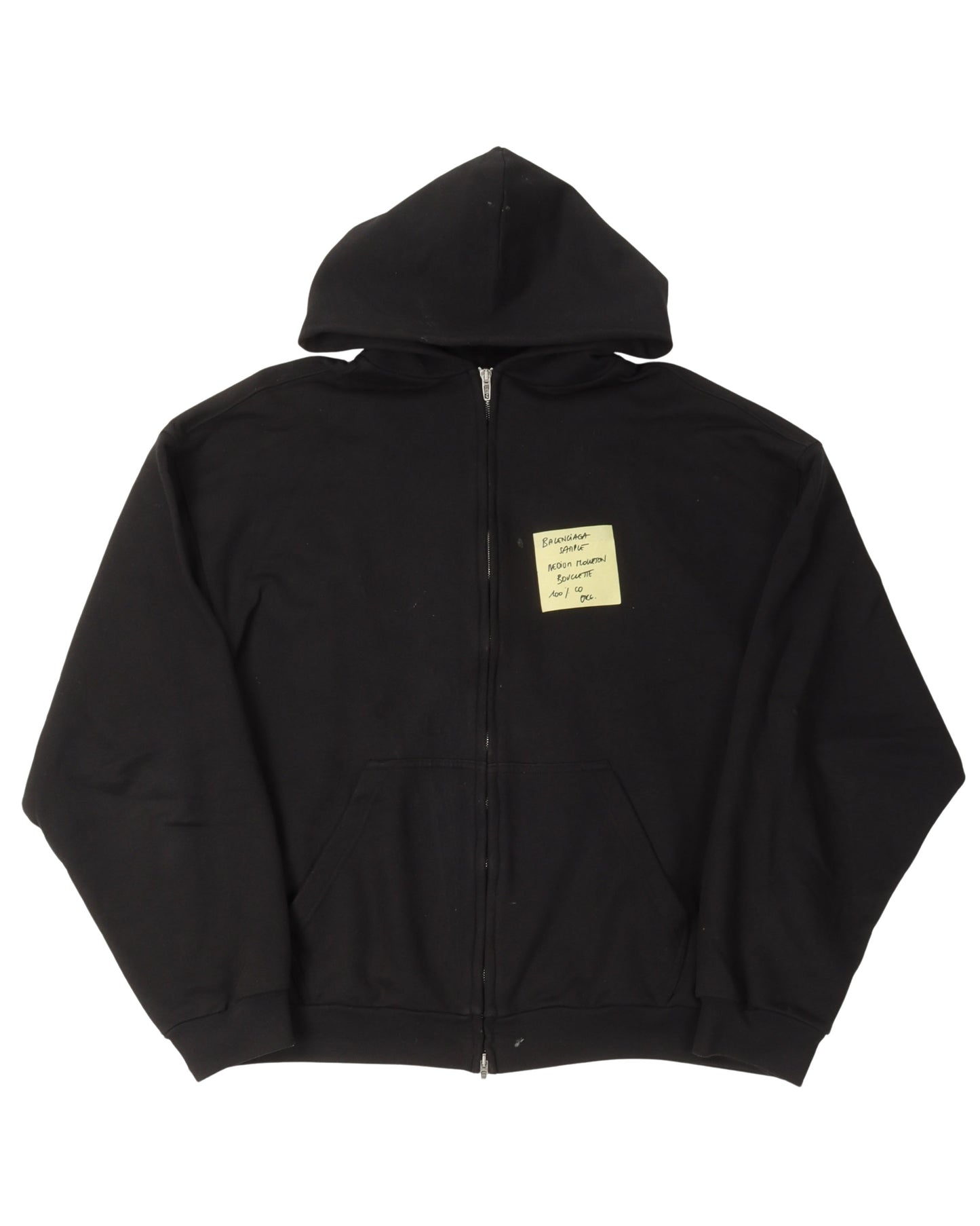 Sticky Note Zip Up Hoodie