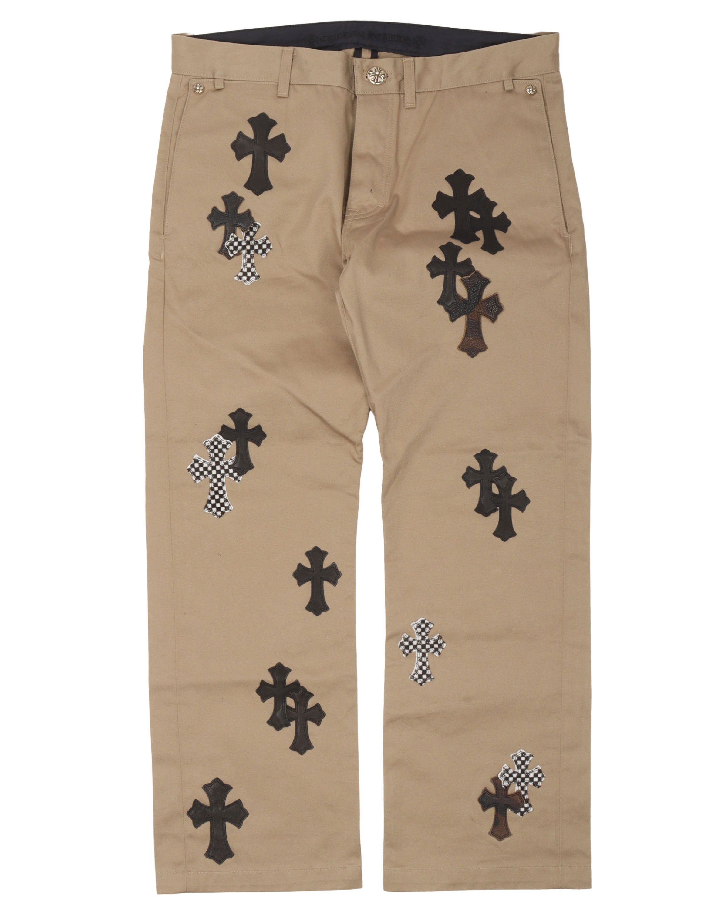 Chrome Hearts Leather Cross Chino Pants Justin Reed chrome-hearts-leather-cross-chino-pants-justin-reed