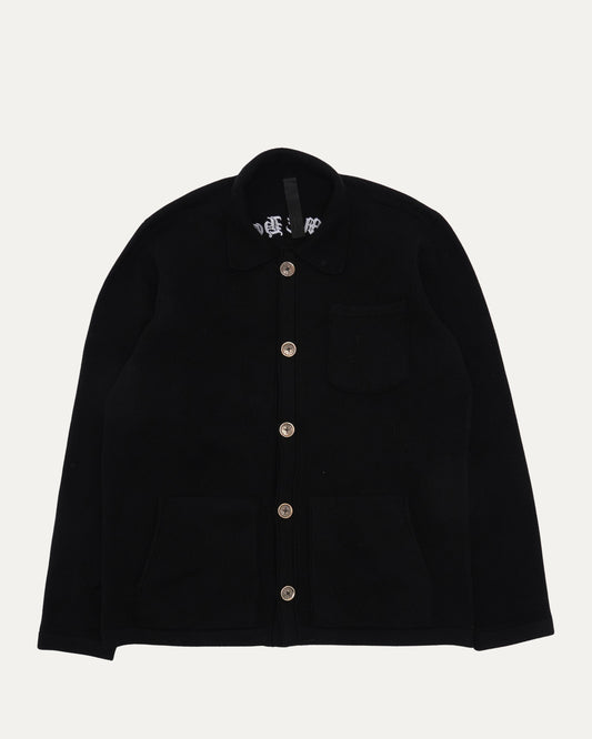 Cross Patch Cashmere Blend Knit Jacket