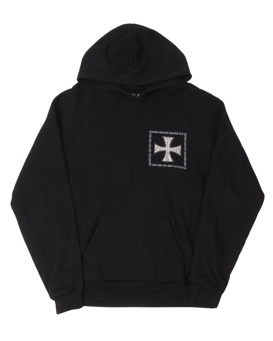 "Croix Avec des Roses" Iron Cross Hoodie