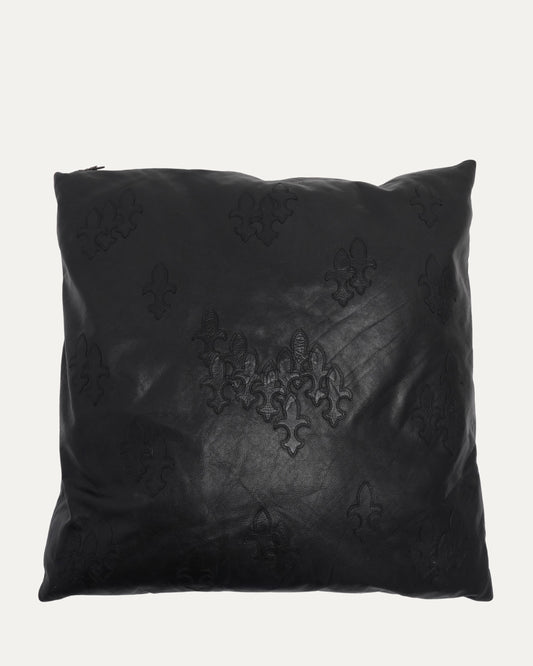 Dagger Patch Leather Cushion