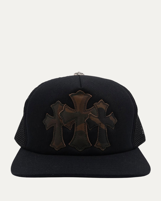 Camouflage Cemetery Cross Patch Snapback Hat