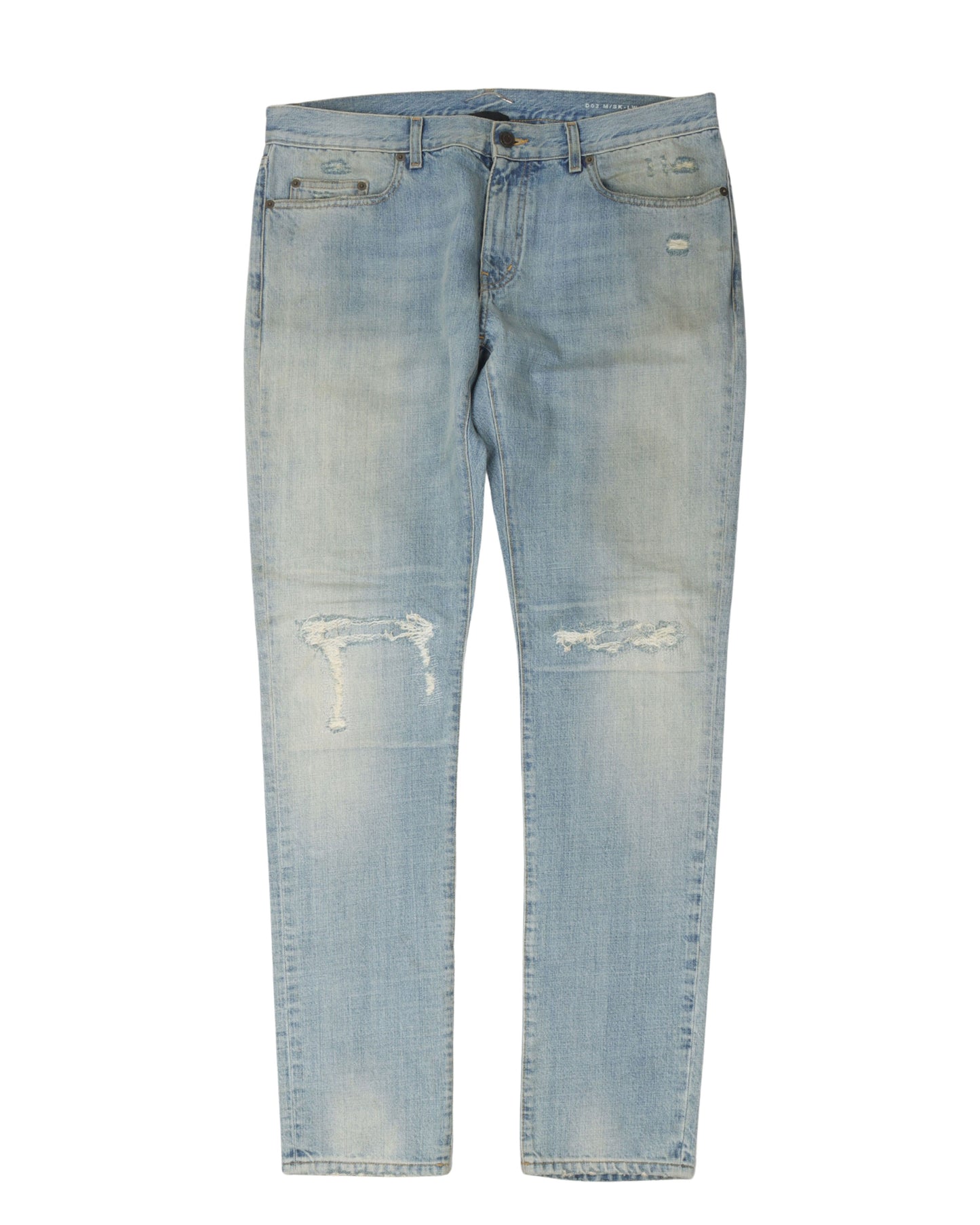 Light Wash Knee Rip Jeans