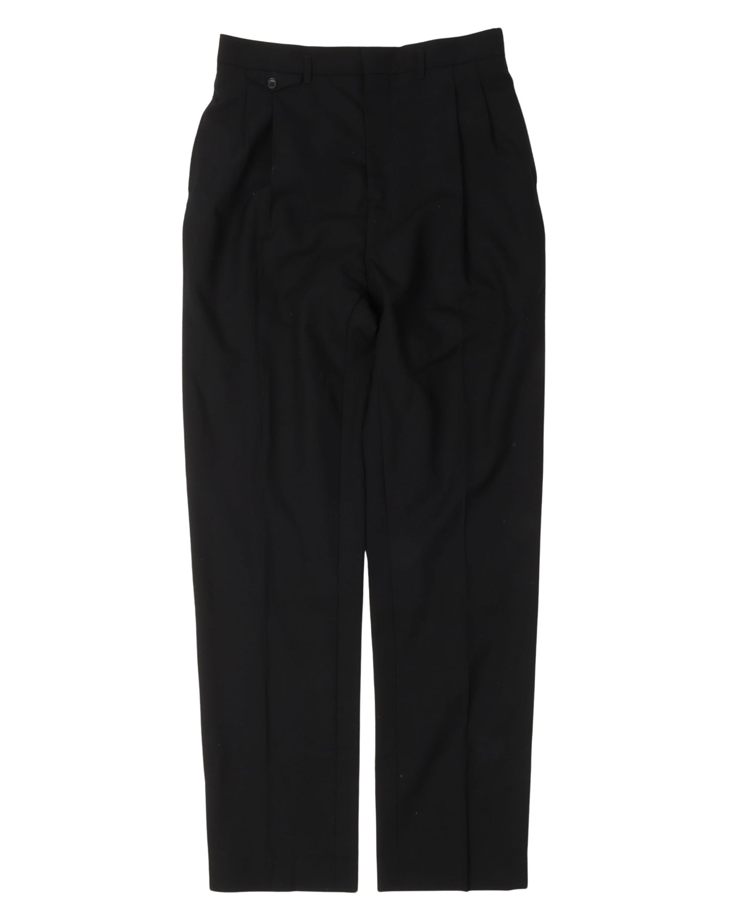 Pleated Wool Slacks