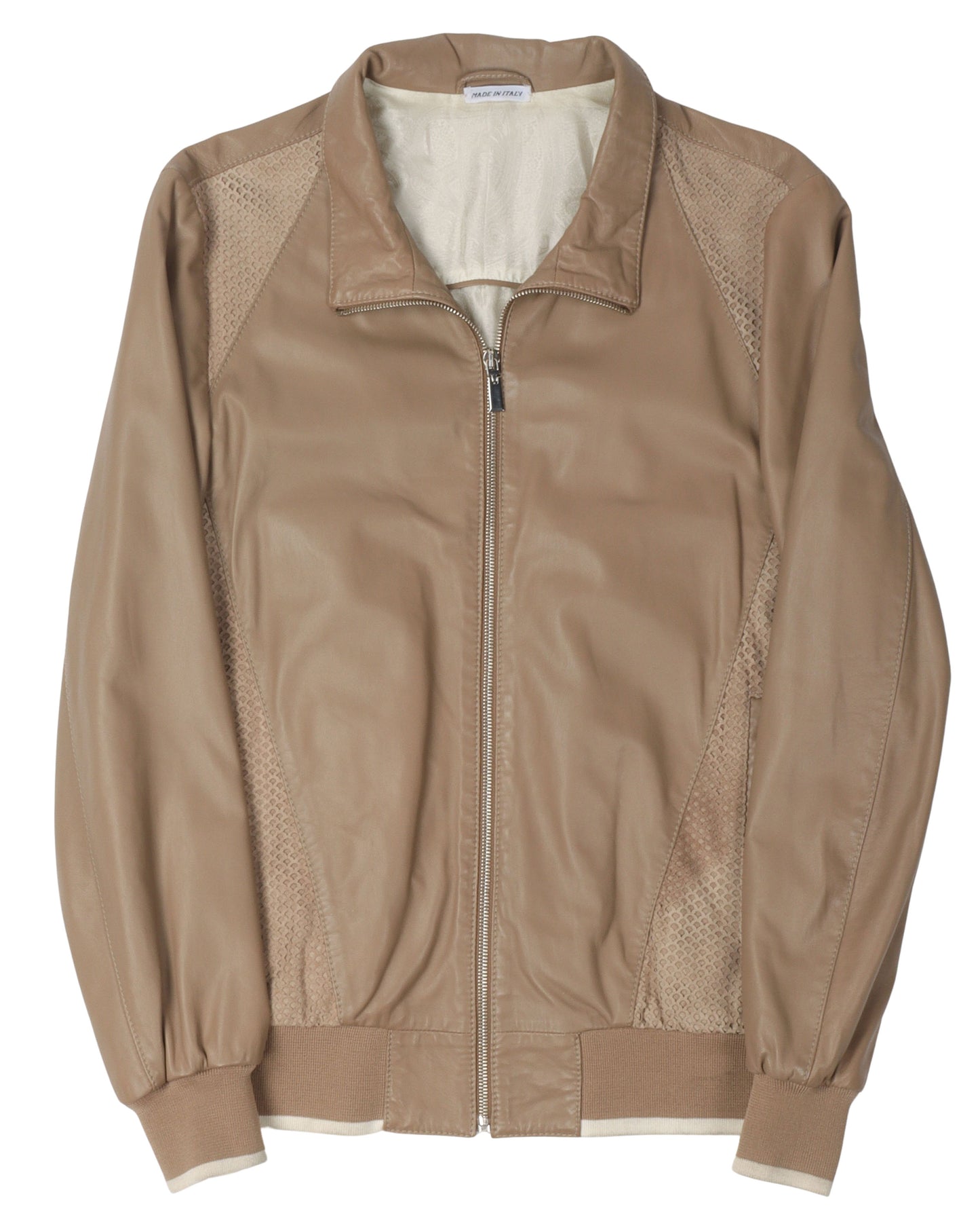 Zip Up Leather Jacket