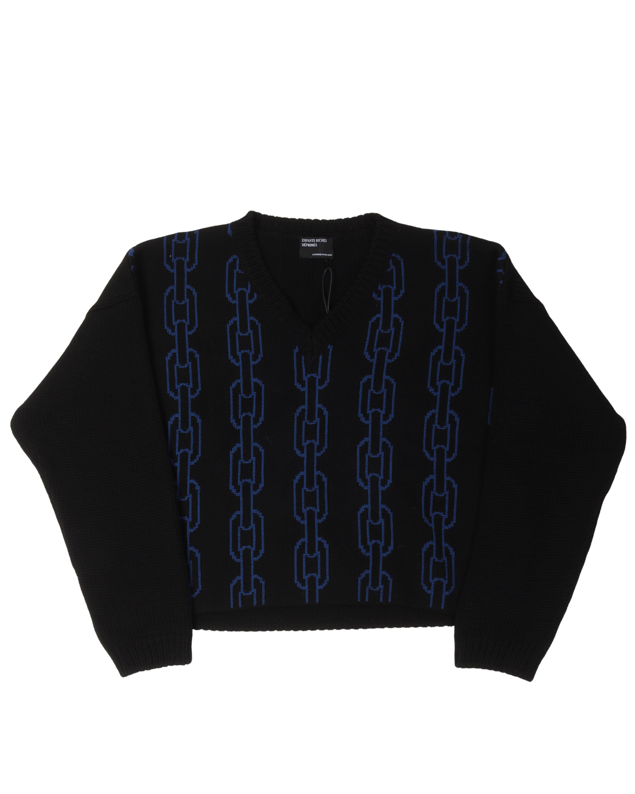 AW22 V-Neck Chain Sweater