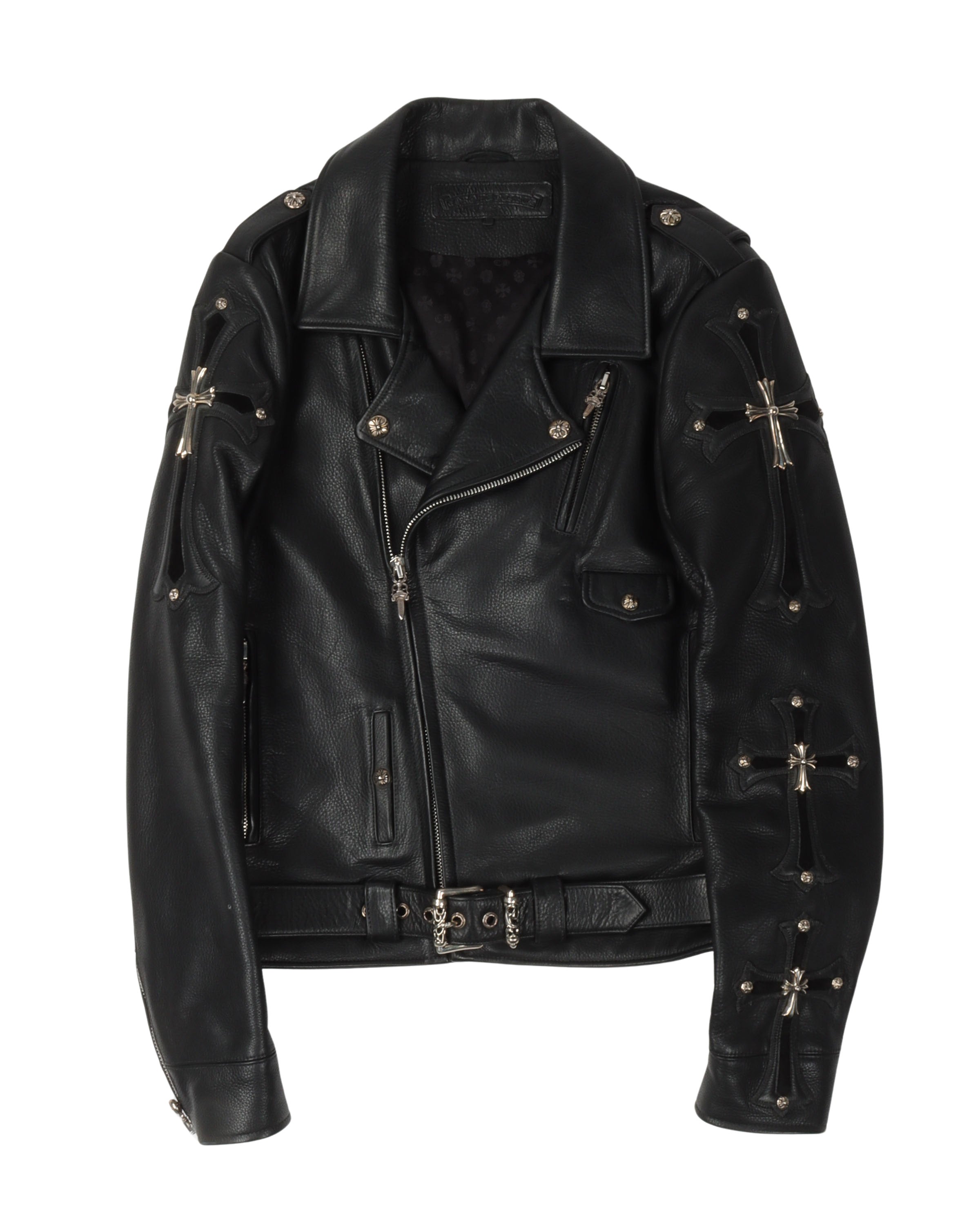 Outfits Chrome Hearts Biker Jacket Chrome Hearts Silver