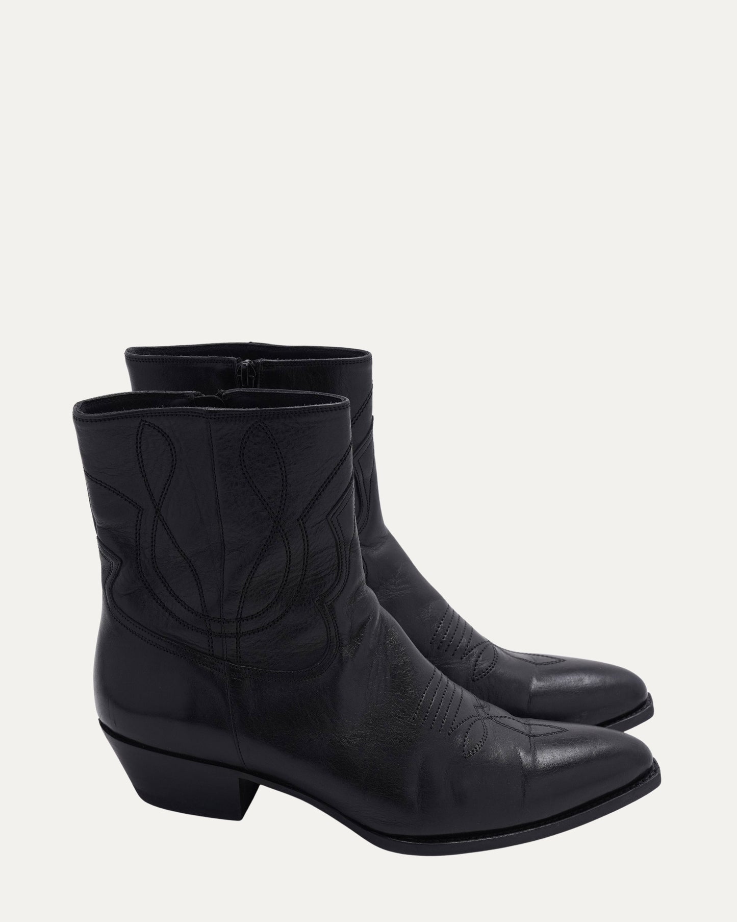 Zip Up Cowboy Boots