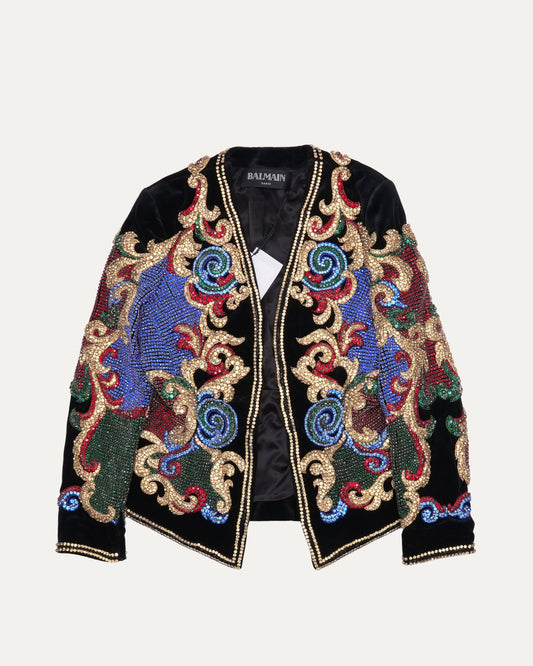 Pre-Fall 2016 Rhinestone Embellished Baroque Pattern Jacket