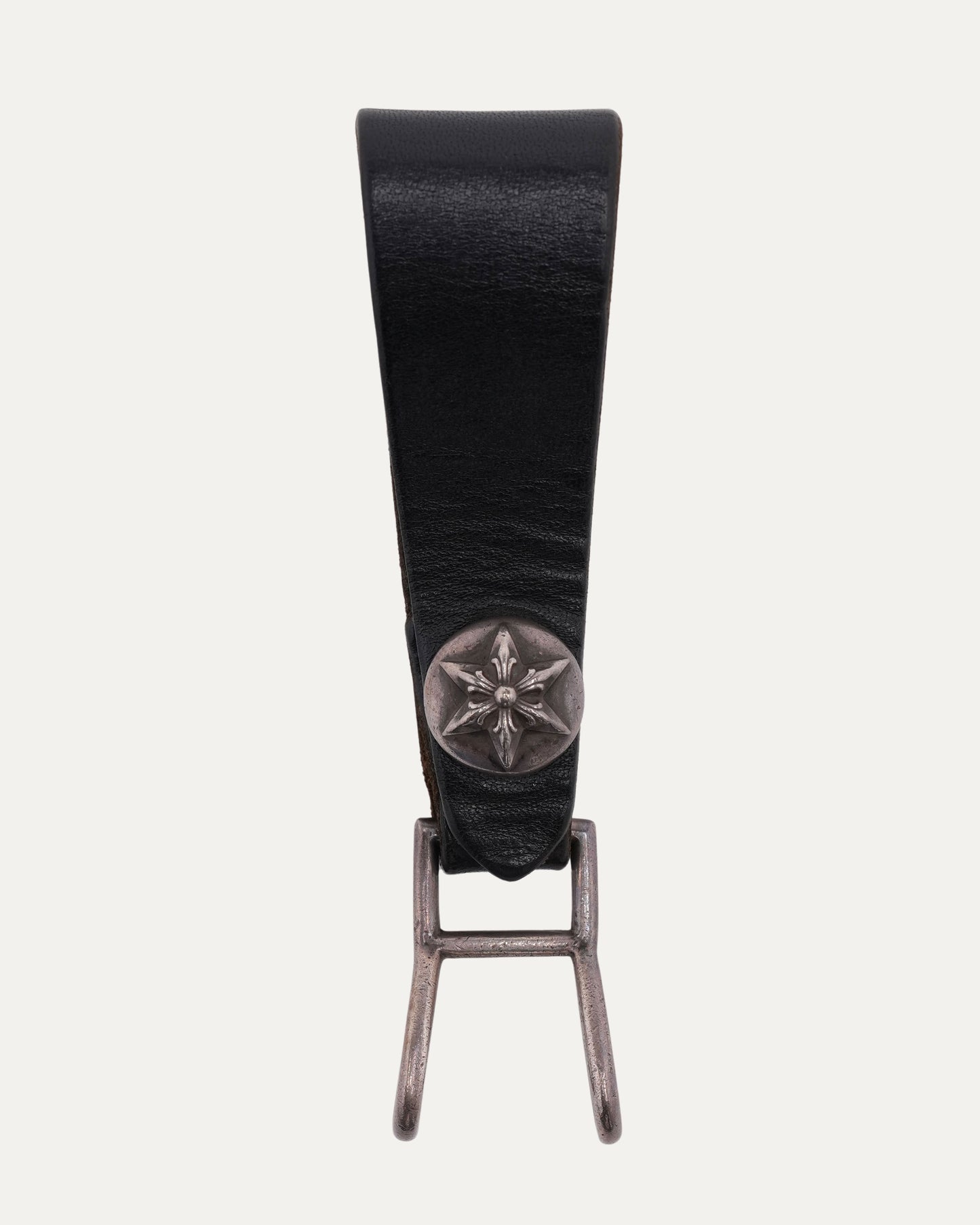 Star Motif Leather Belt Loop