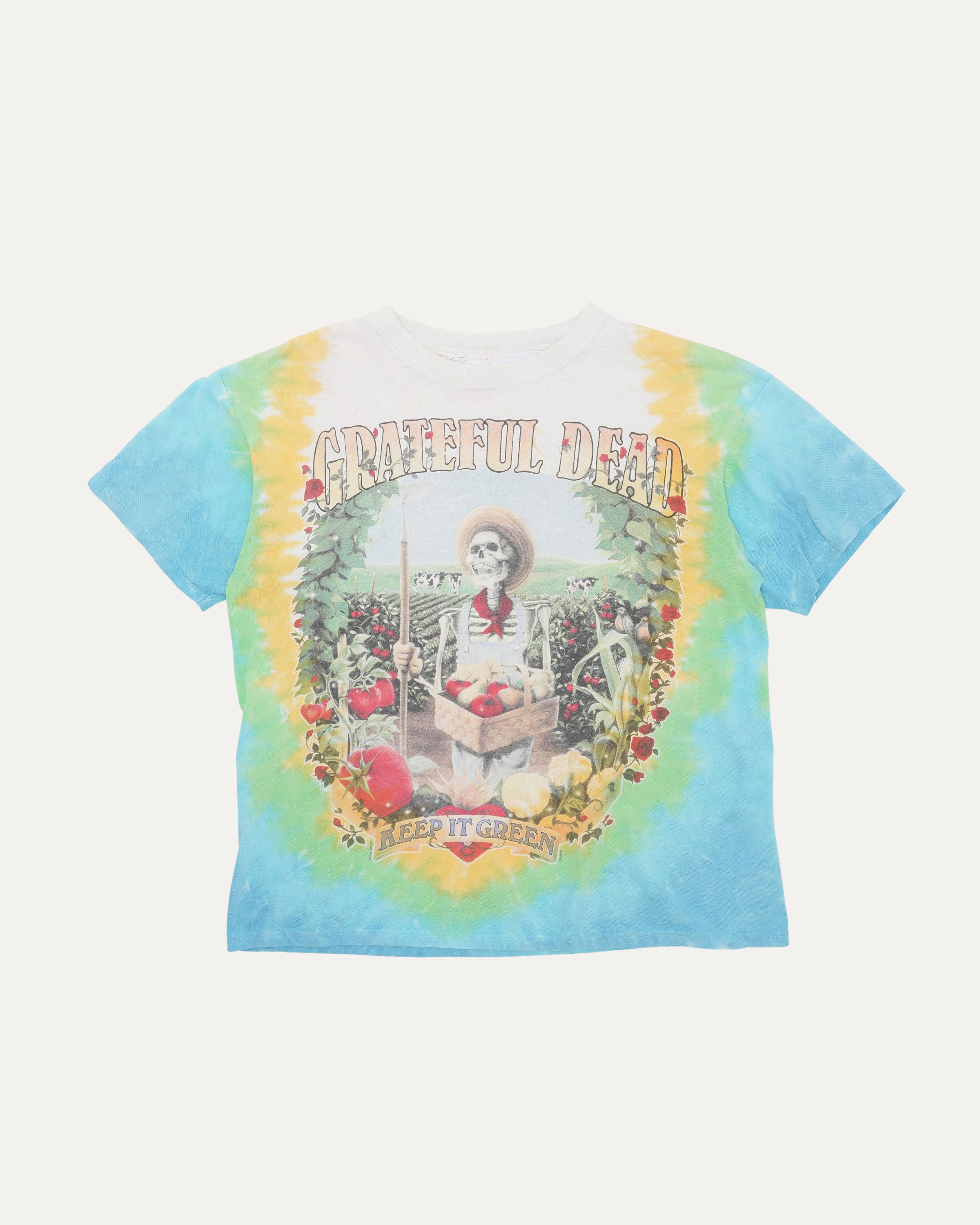 thumbnail image 2 of Liquid Blue Grateful Dead 'Let It Grow Keep It Green' Tie-Dye T-Shirt – Garcia/Wier – Sizes M To 2XL 2 of 2
