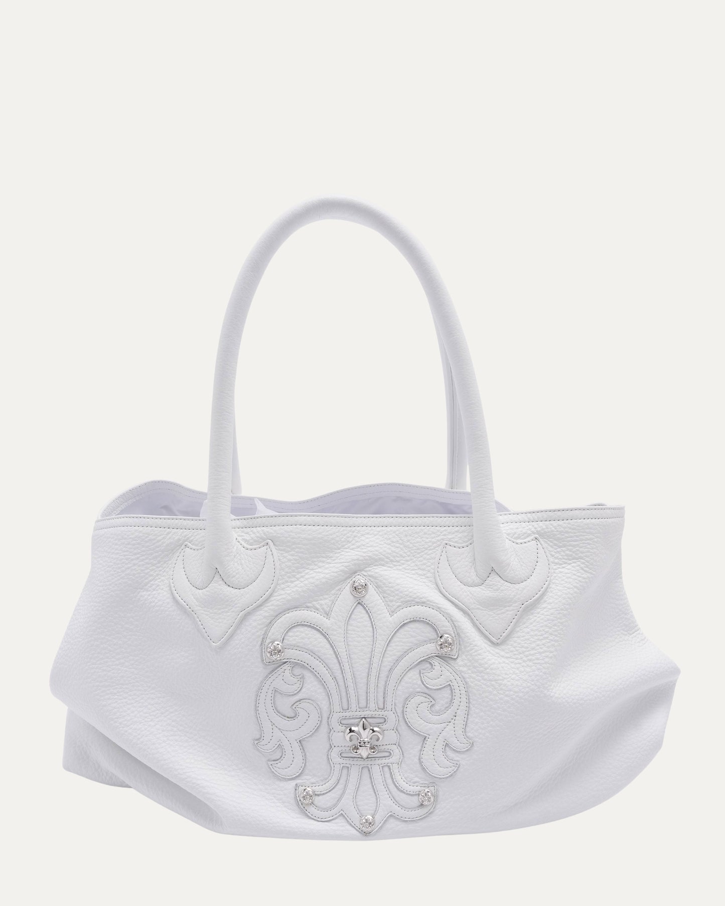 Embellished Fleur Patch Tote Bag