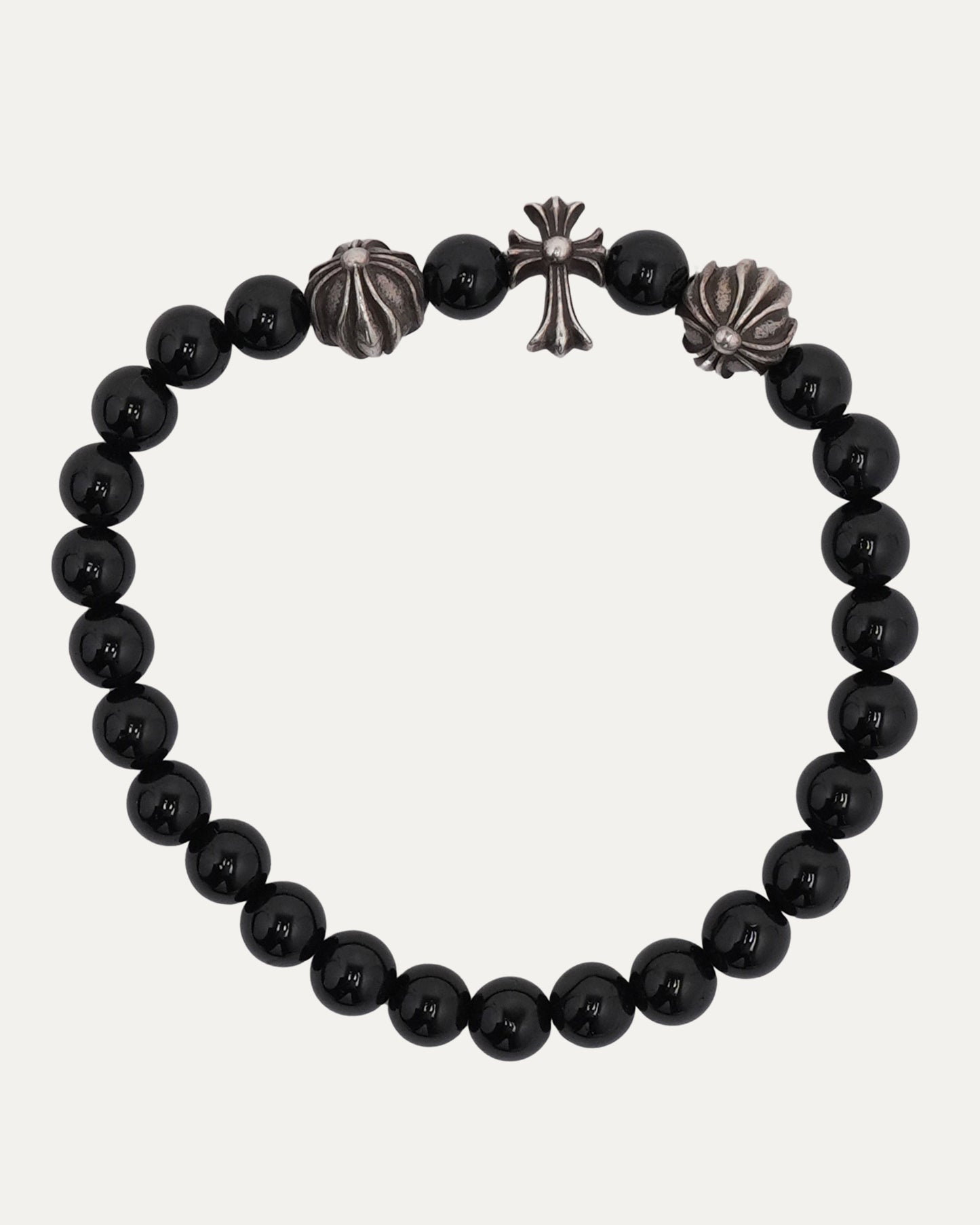 Cross Charm Bead Bracelet