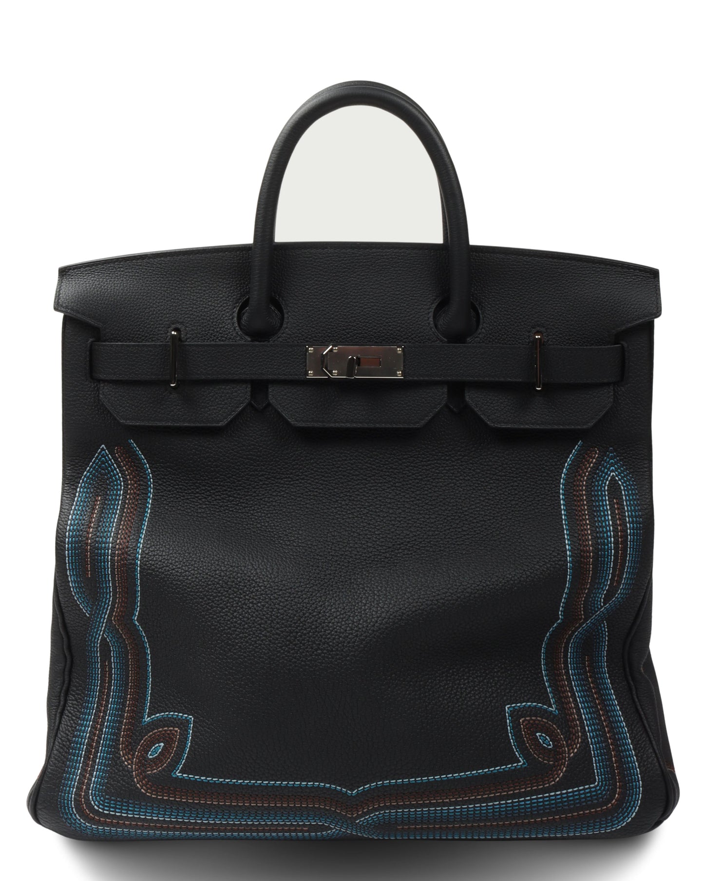Embroidered Runway Birkin 40 Bag