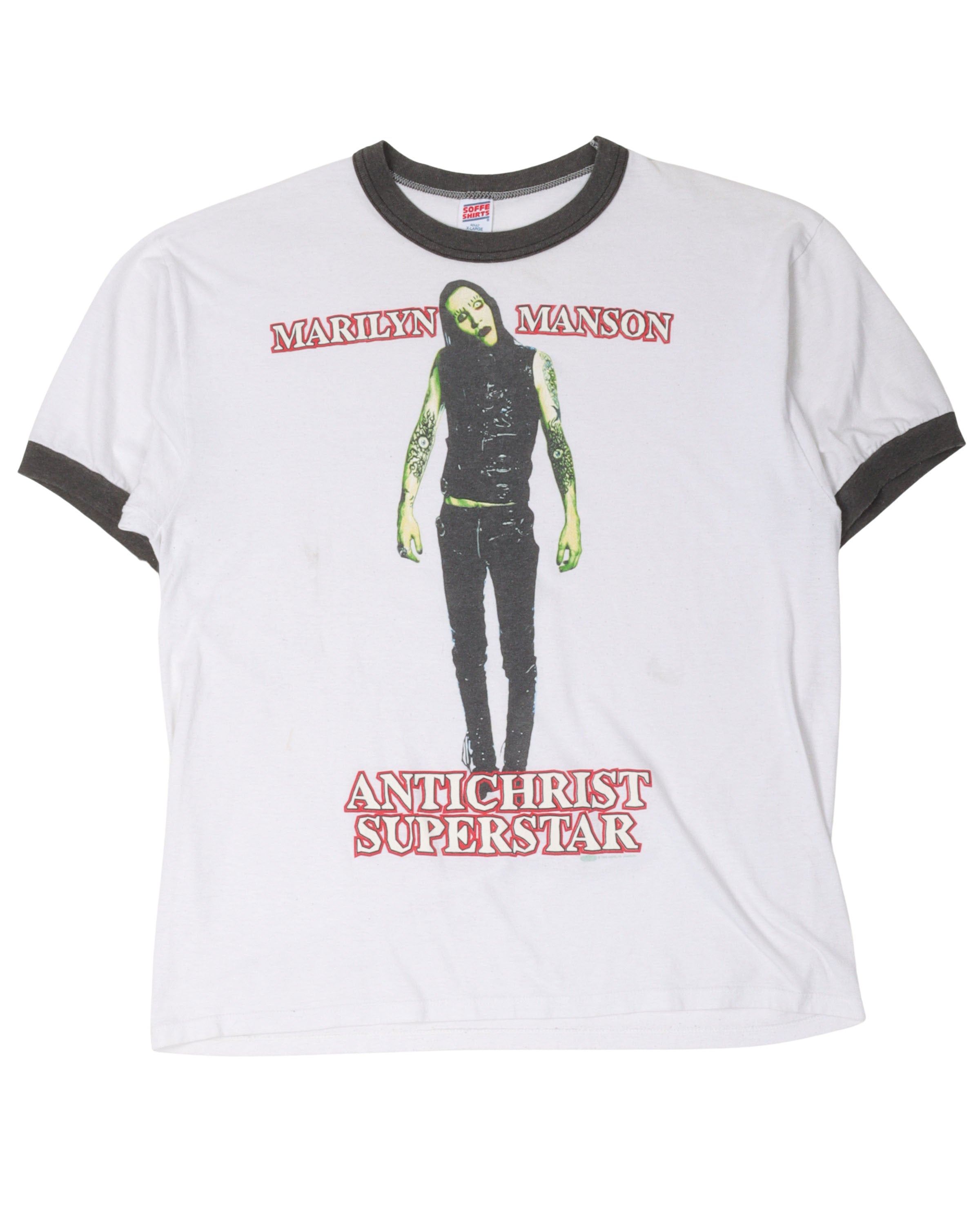 Vintage Marilyn Manson Antichrist Superstar Ringer T-Shirt