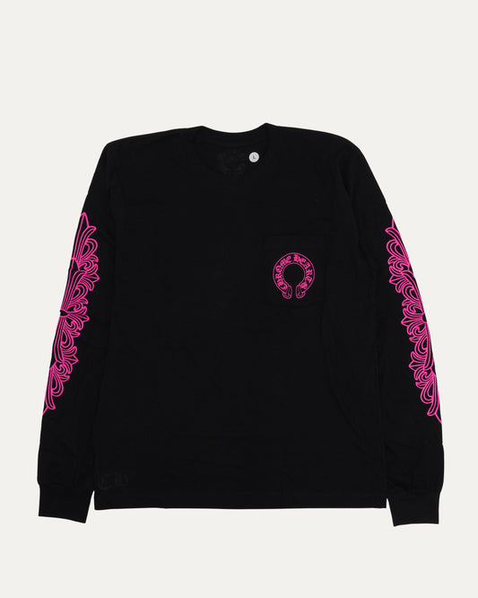 Horseshoe Logo Pocket Long Sleeve T-Shirt