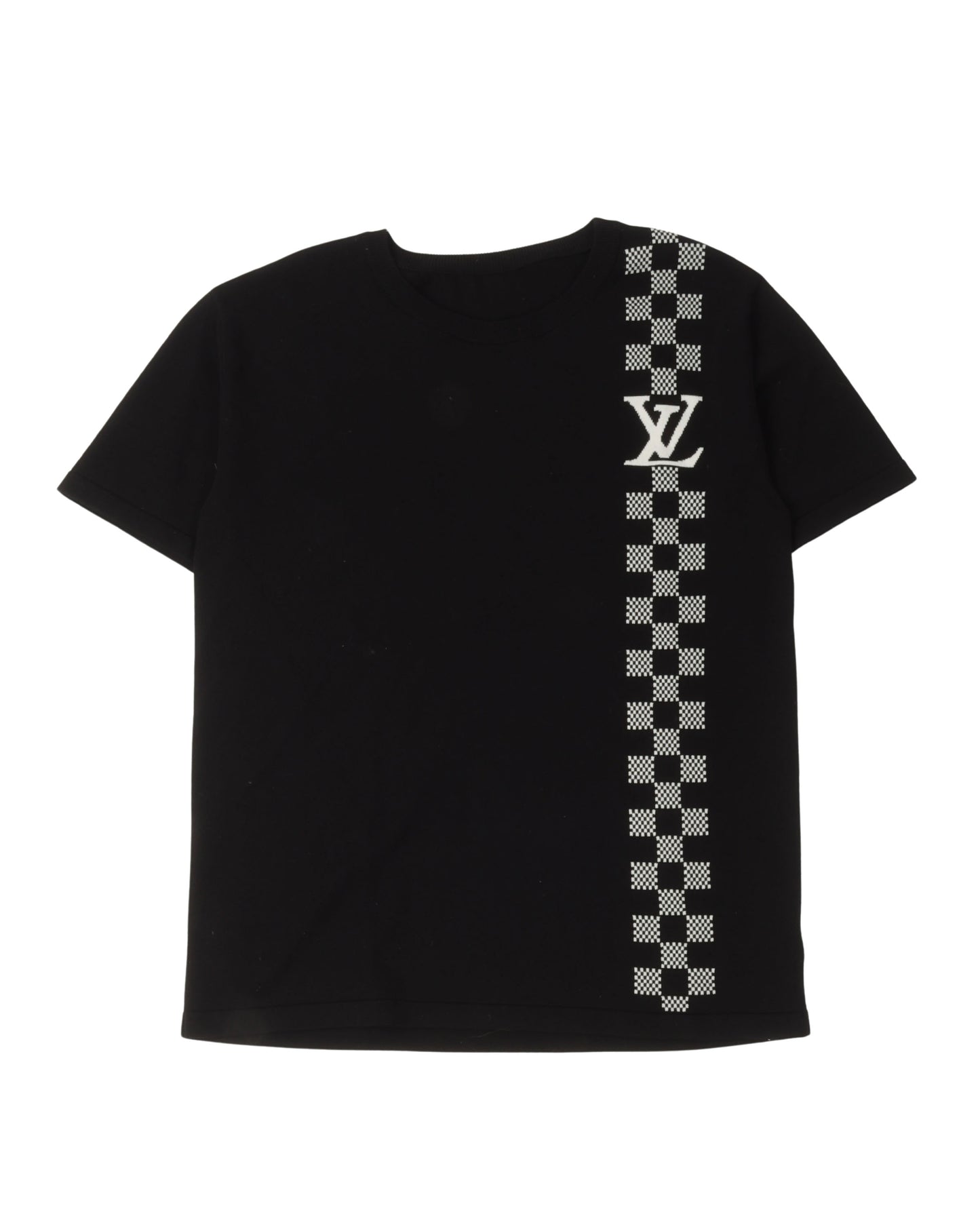 Damier Stripe Jacquard T-Shirt