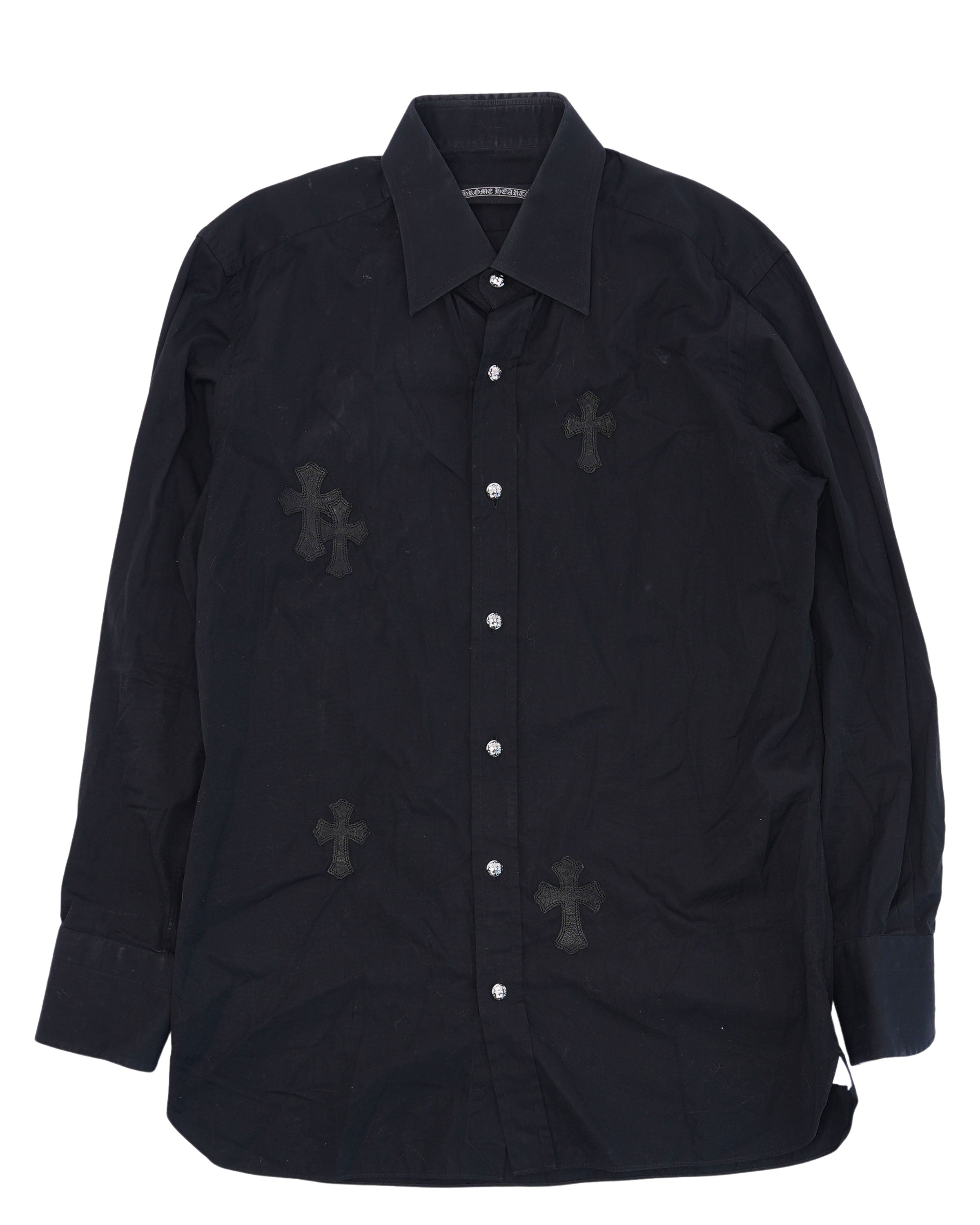 Chrome Hearts Cross Patch Dress Shirt Justin Reed Chrome Hearts Cross Patch Dress Shirt Justin Reed